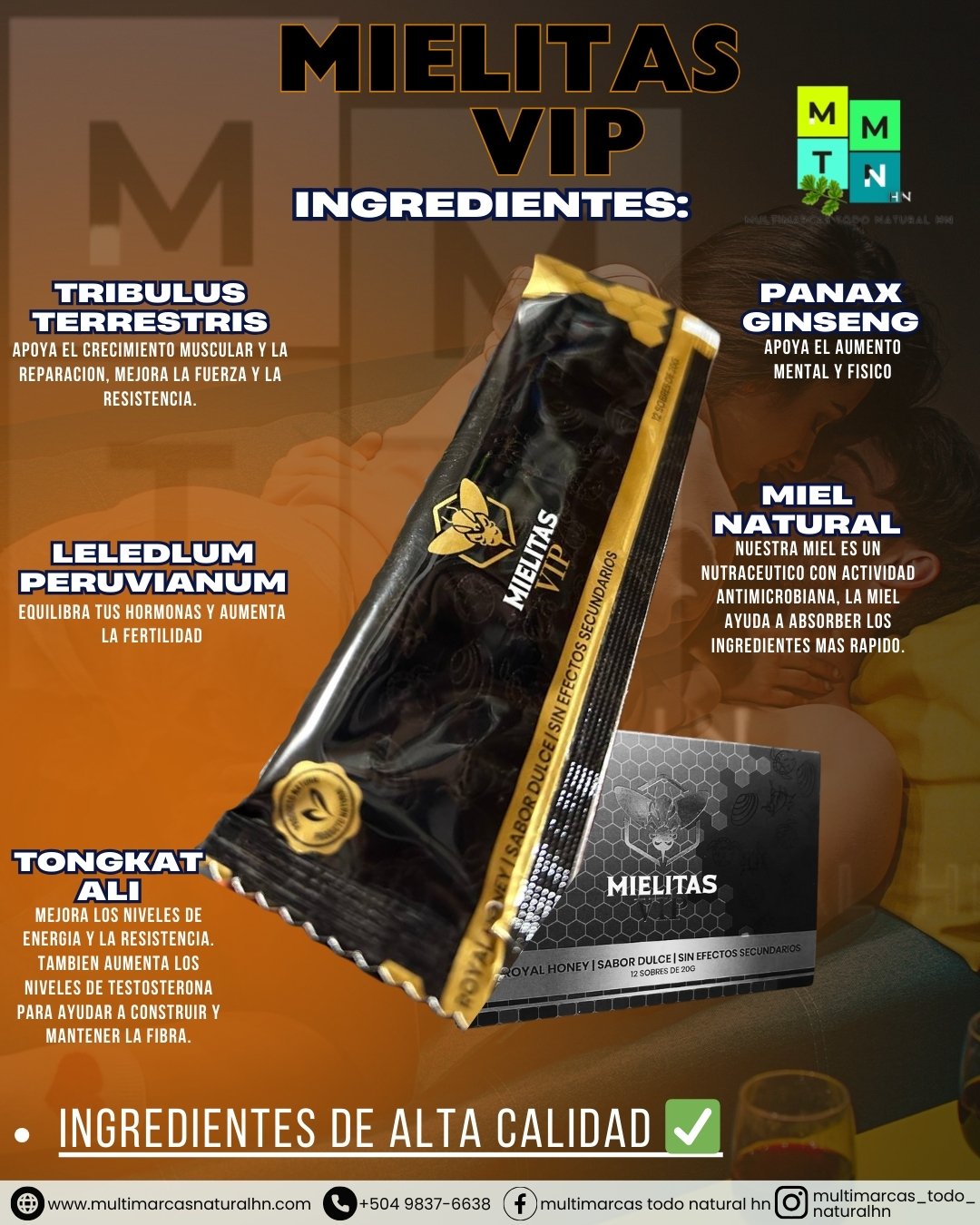 MIELITAS VIP - CAJ. NEGRA -12 uds - 20g c/u - Imagen 3