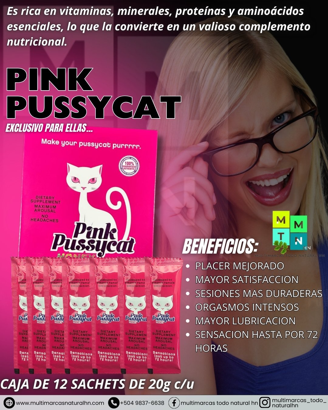 PINK PUSSYCAT - CAJ. 12 uds. - 20g c/u