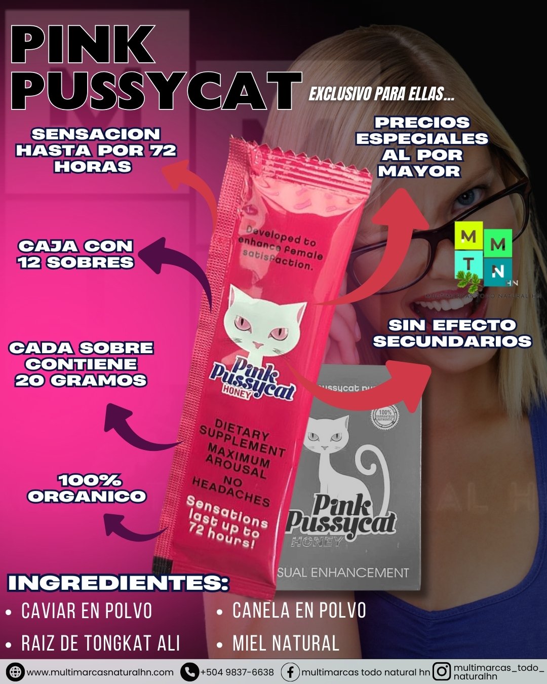 PINK PUSSYCAT - CAJ. 12 uds. - 20g c/u - Imagen 2